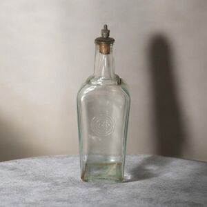 Antique Early 1900s Colgate & Co. Toilet Water Bottle w/Original Metal Stopper